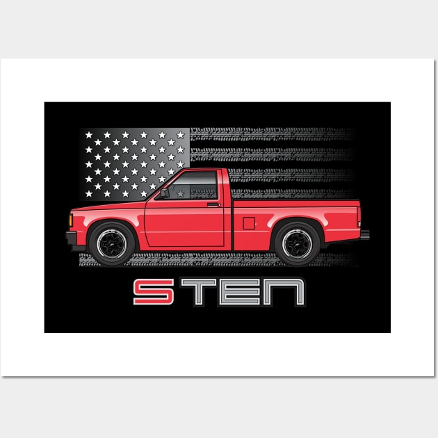 USA Red 4 Wall Art by JRCustoms44